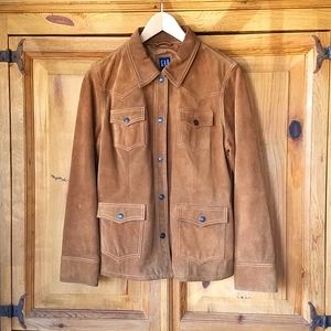 Suede leather jacket